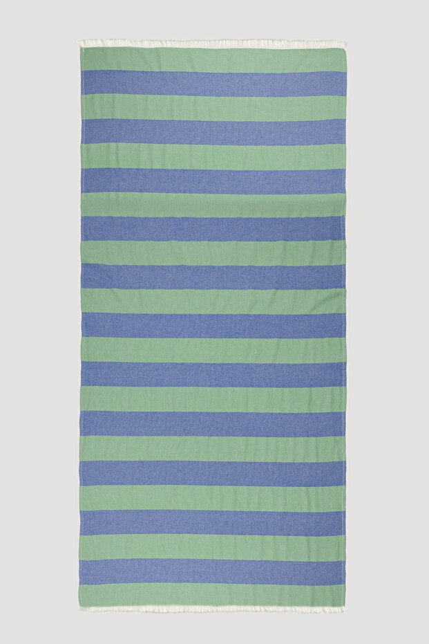 Riva Thick Striped Mediterranean Inspired Luxury Cotton Peshtemal 80X165
