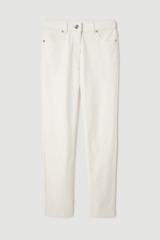 Slim Kot Pantolon - Ekru - 5