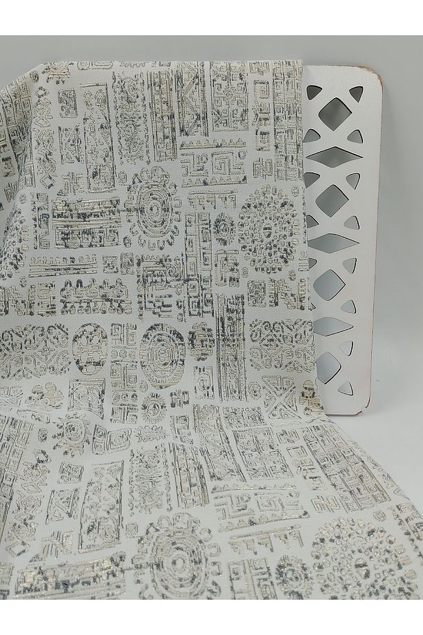 Etnik Desenli Brokar Kumaş - 7