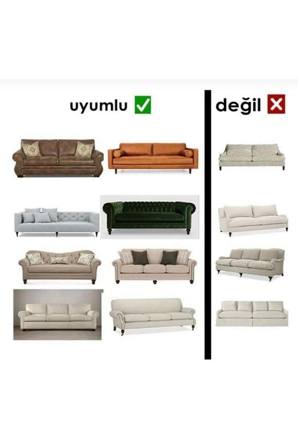 Geçirmeli Koltuk Örtü Seti 3+2+1+1 - 3