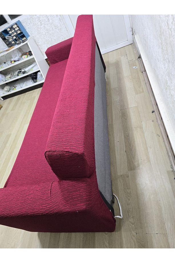 A Kaliteli Jakarlı Yarı Kaplama 3 3 1 1 Çubuk Desen Lastikli Kanepe,koltuk Örtüsü, Kılıfı Takımı - 5