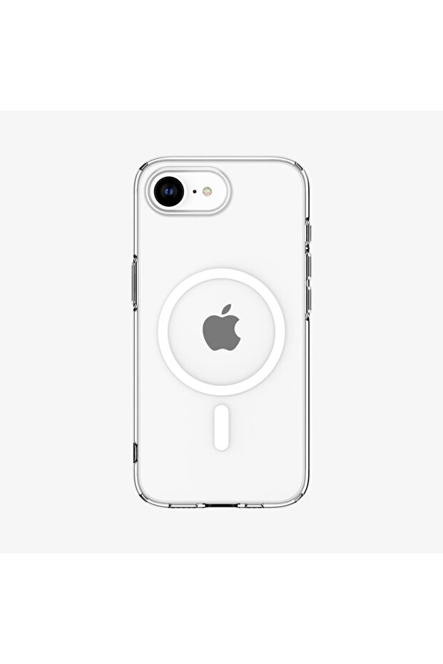 Liquid Crystal MagFit for iPhone 16e case cover (2025) [MagSafe compatible] - Clear White
