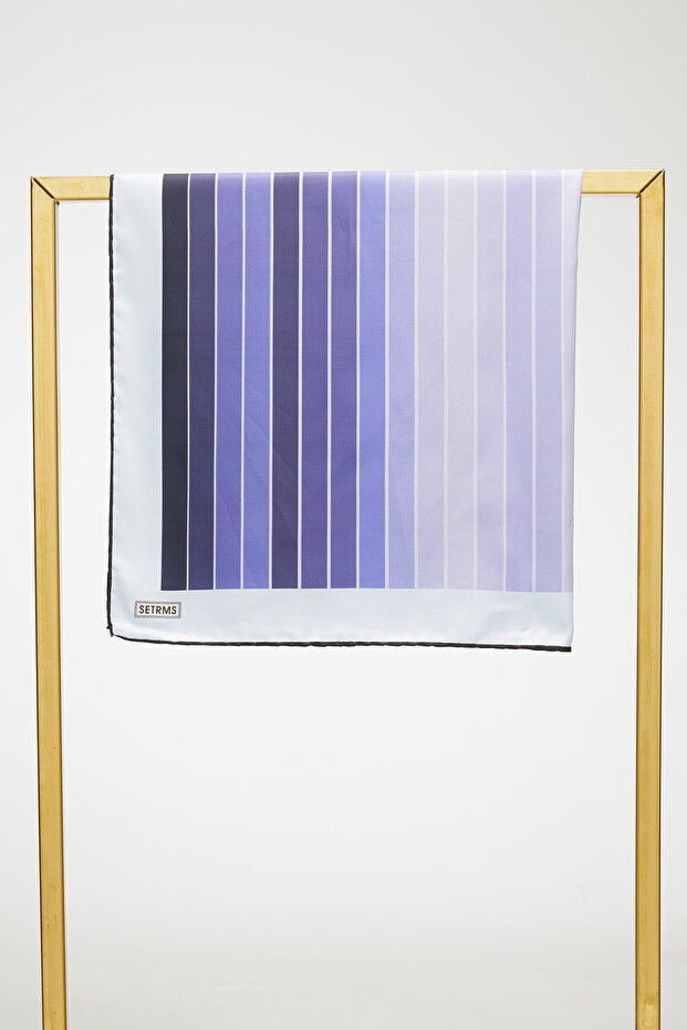 Çizgi Desenli Eşarp - 2