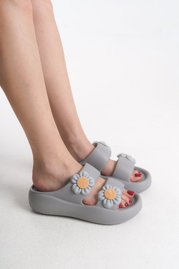 Meltihne Women's Slippers 001226 Gray
