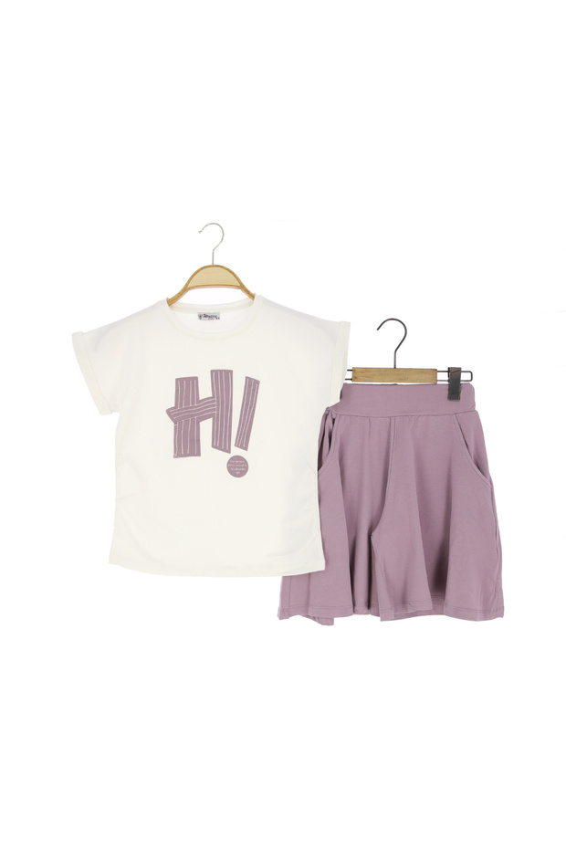 Kız Çocuk Şortlu Takım - 1
