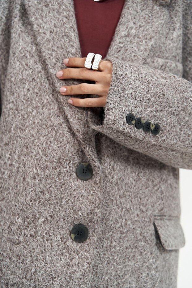 Enzo Kahve Blazer Ceket - 5