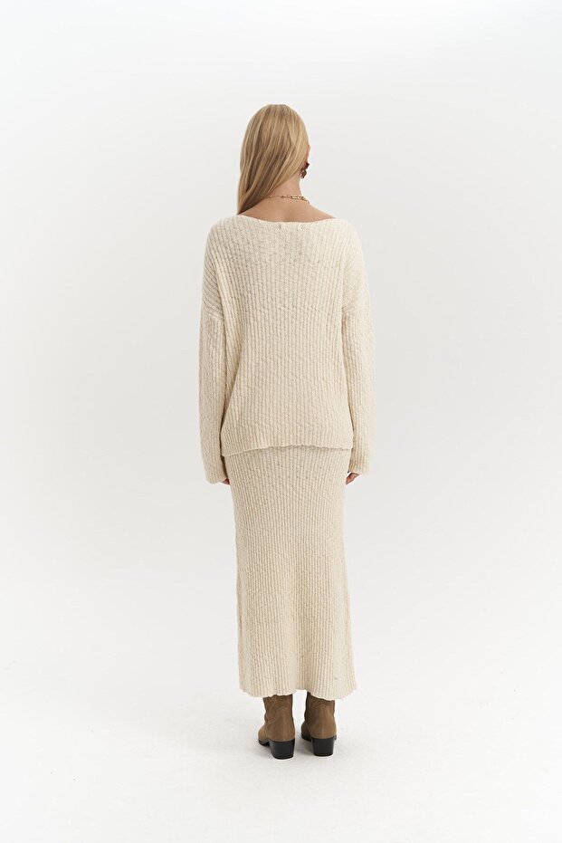 Arne Beige Doppelstrick-Set - 4