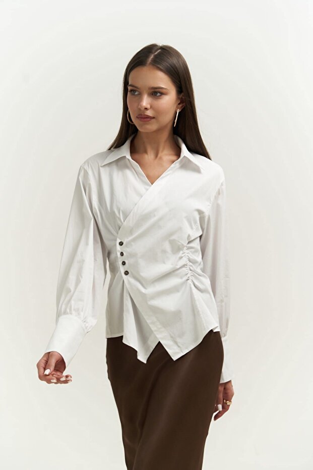 Micky Beyaz Gömlek - 6