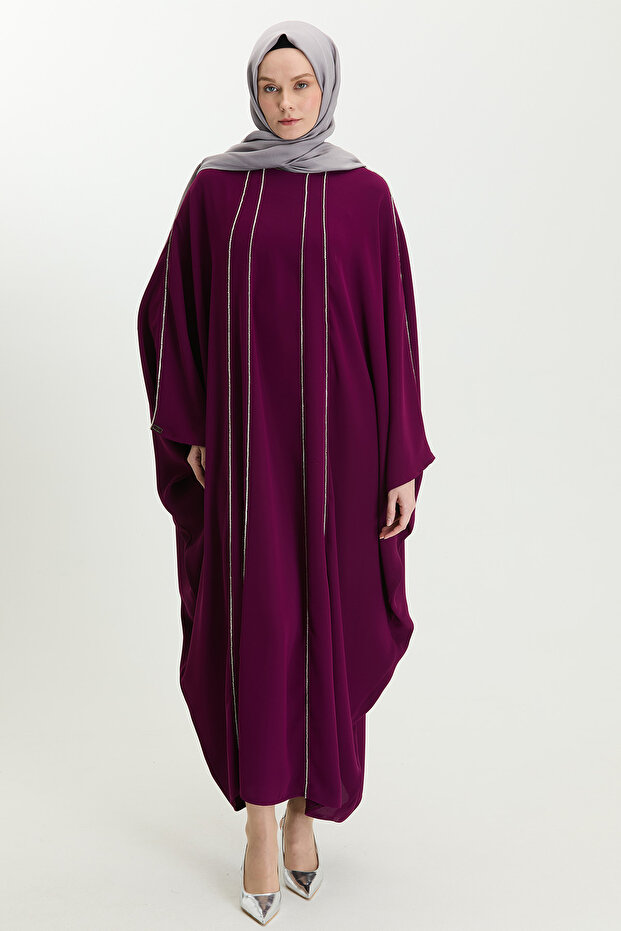 Taş Detaylı Abaya - 2
