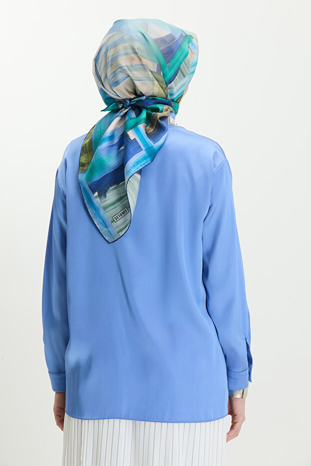 Yüksek Yakalı Gömlek - 6