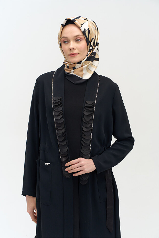 Şal Yakalı Twinset - 3