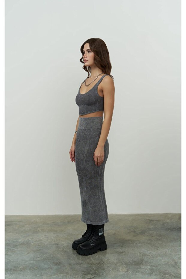 Jade Eskitme Fitilli Etek - 2