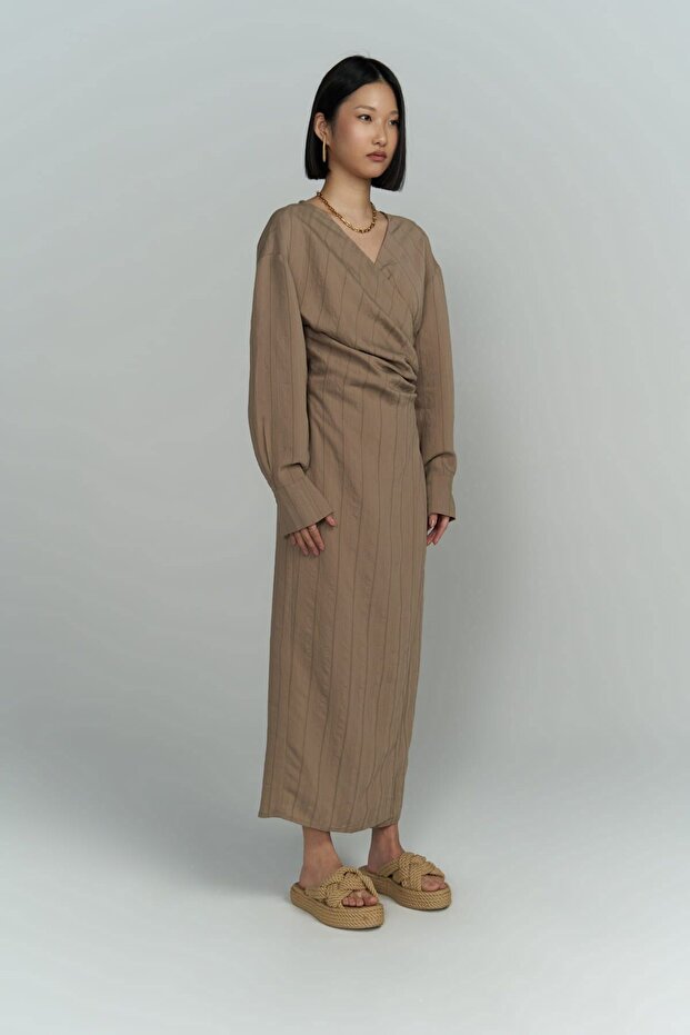 Rochie Bella Midi Mink - 3