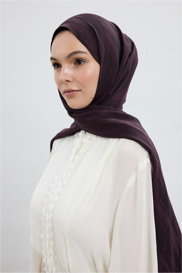 Cotton Line Şal Mürdüm - 6