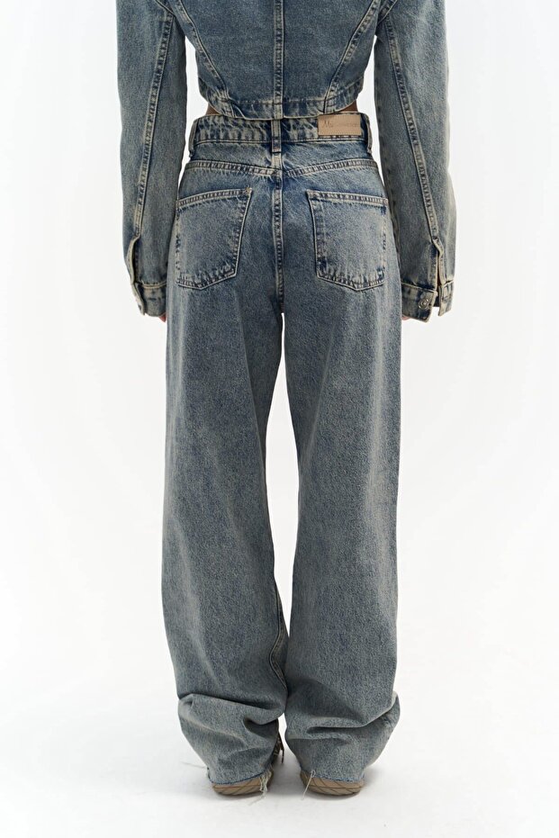 Marla Dirty Green Basic Jeans - 5