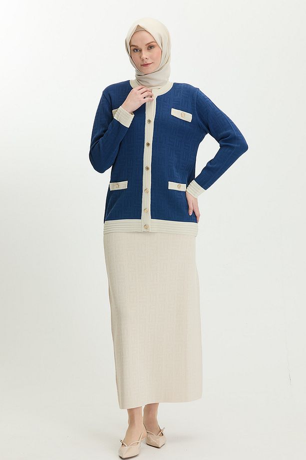 Monogram Triko Hırka - 2