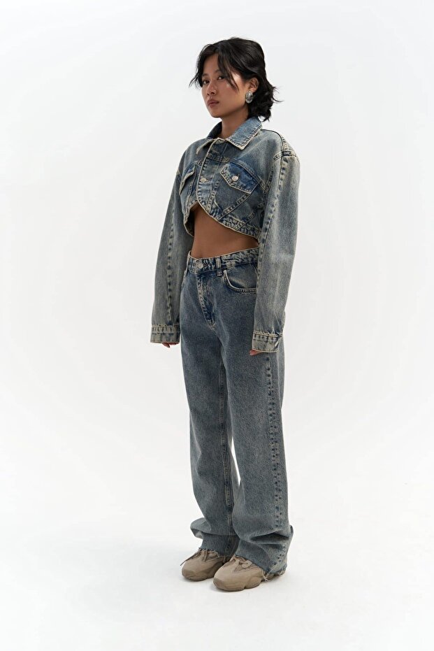 Marla Dirty Green Basic Jeans - 2