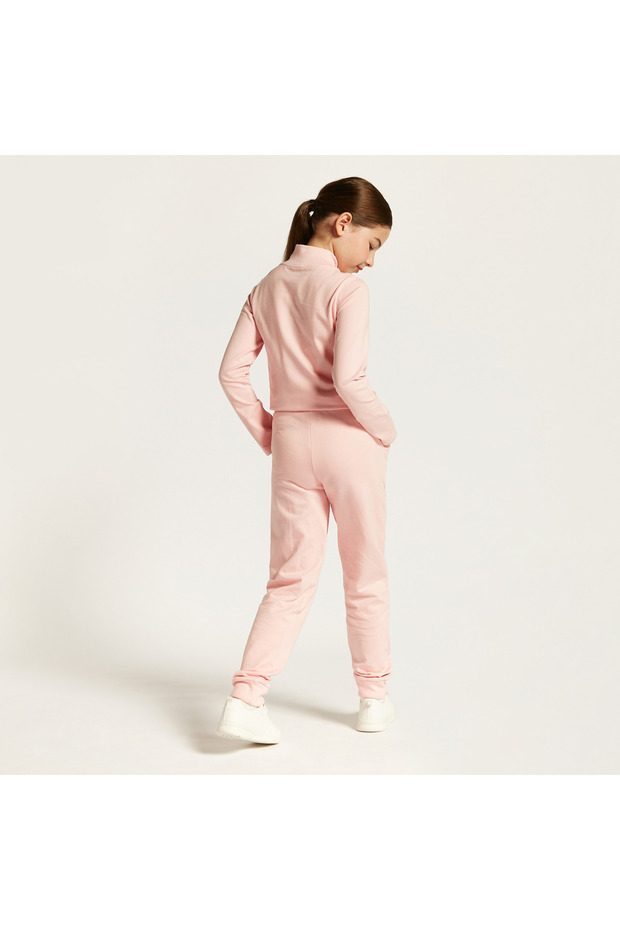 Solid Joggers with Drawstring Closure and Pockets - 4
