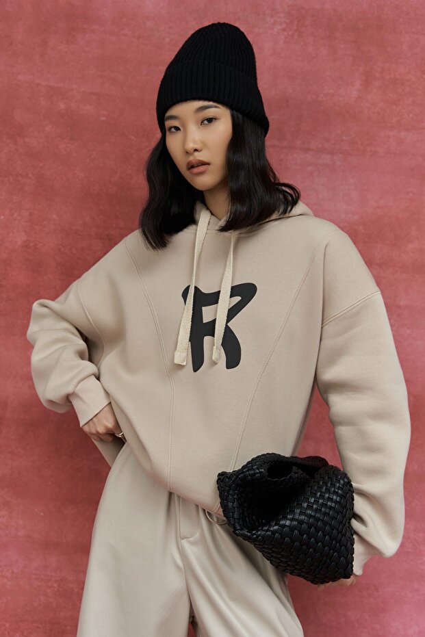 Sawyer Bone Oversize Hoodie Sweatshirt