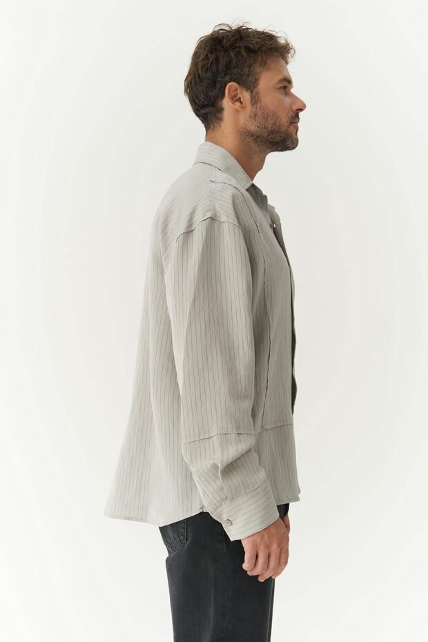 Dylan Gri Erkek Gömlek - 2