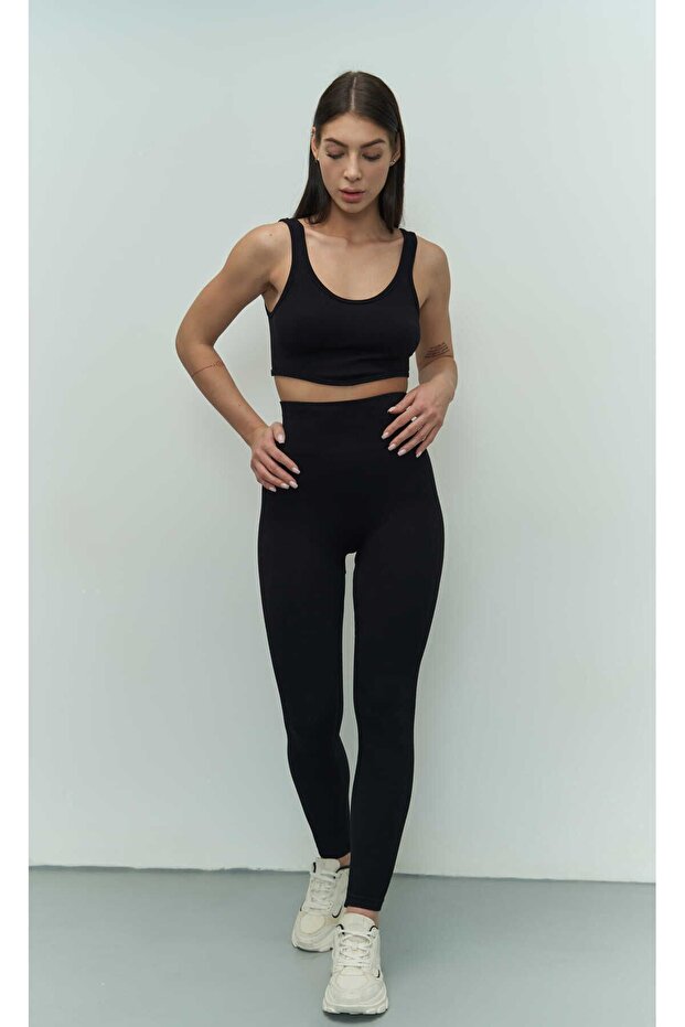 Niko Fitilli Siyah Crop - 5