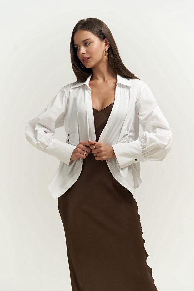 Micky Beyaz Gömlek - 7