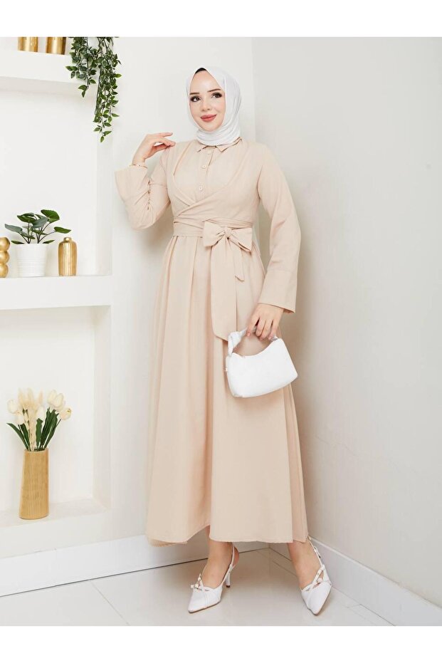Terrycotton Women's Belted Dress