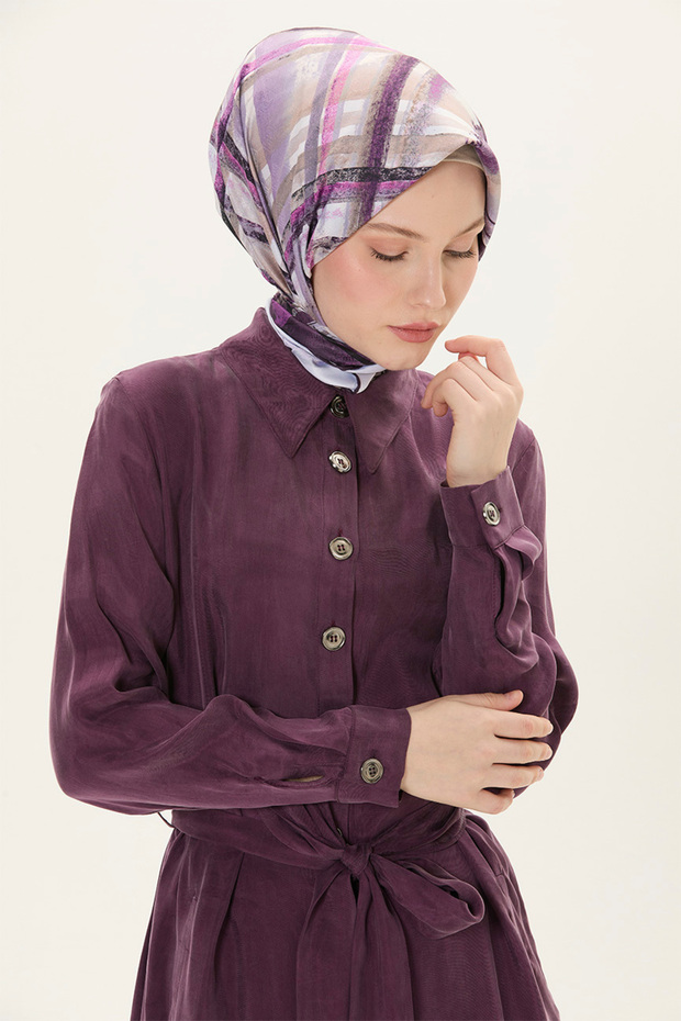 Düğmeli Kuşaklı Tulum - 5