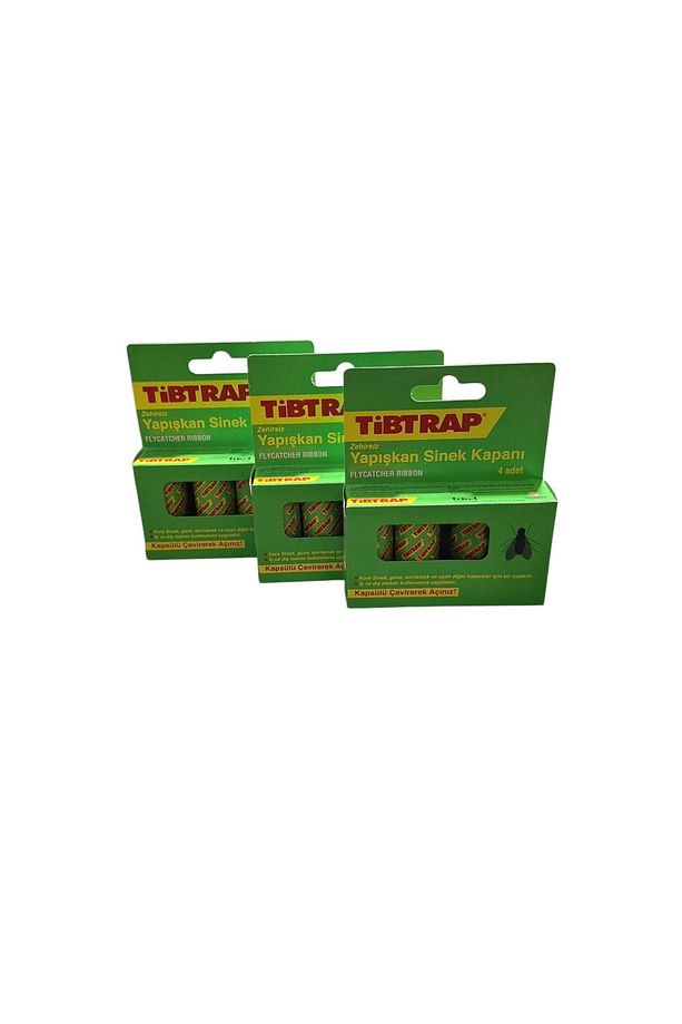 Genel marka TİBTRAP YAPIŞKAN SİNEK KAPANI 4LÜ 3 PAKET - 3