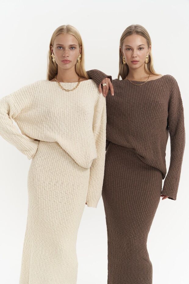 Arne Kaffee Doppelstrick-Set - 7