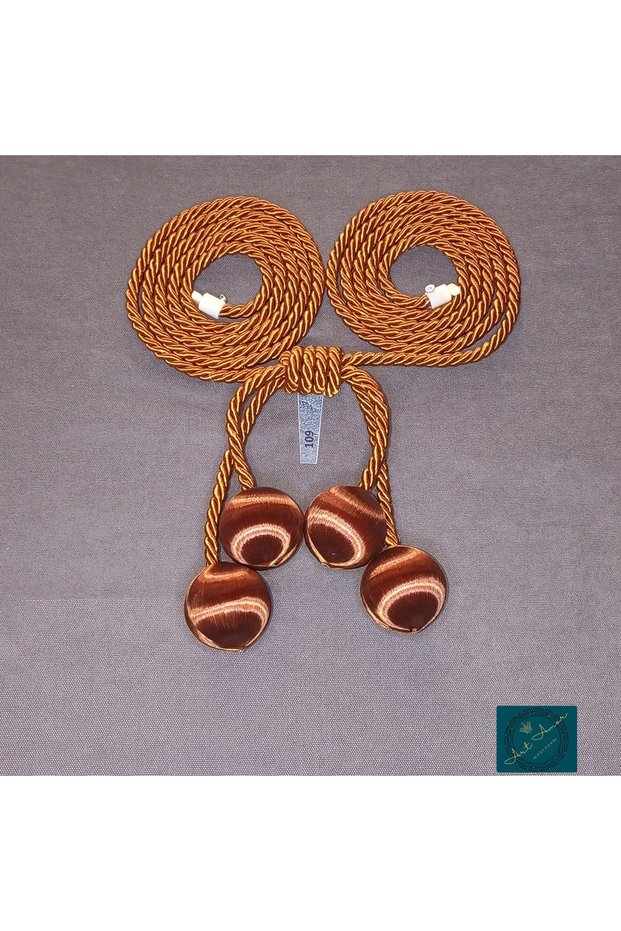 4 Bulk Copper (109) Cinnamon Silk String Wrap Fund Tulle Double Curtain Ceiling Tie Accessory