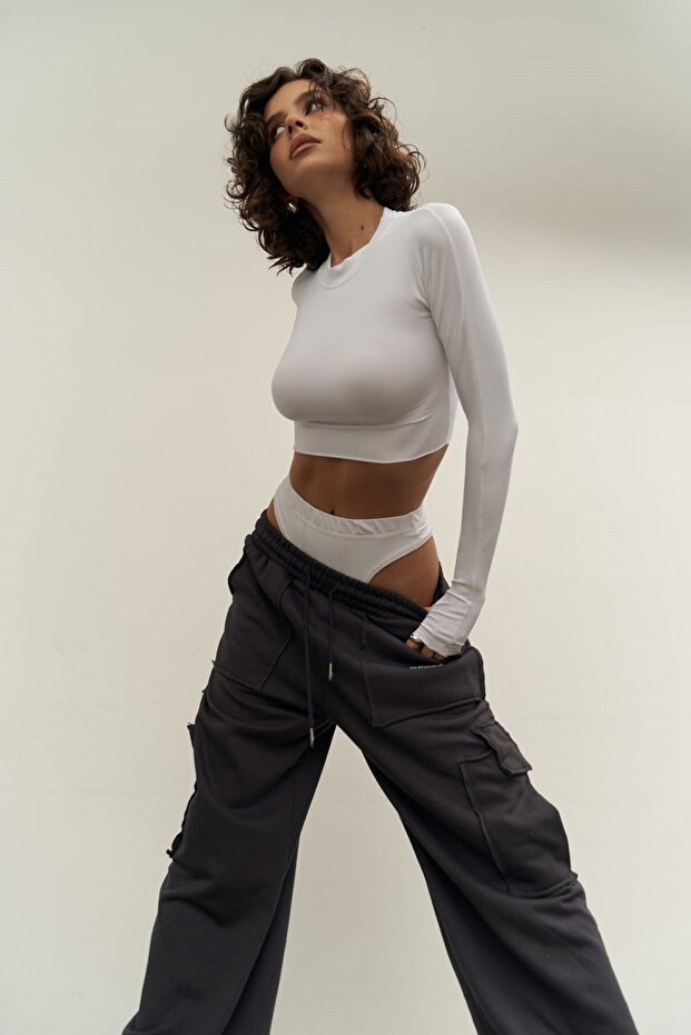 Biance Beyaz Crop - 5