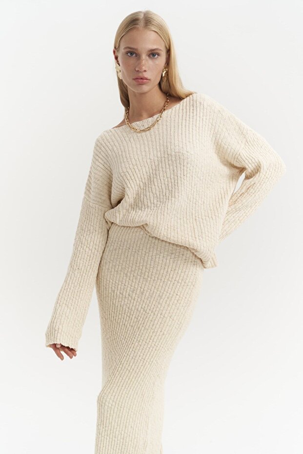 Arne Beige Doppelstrick-Set - 7