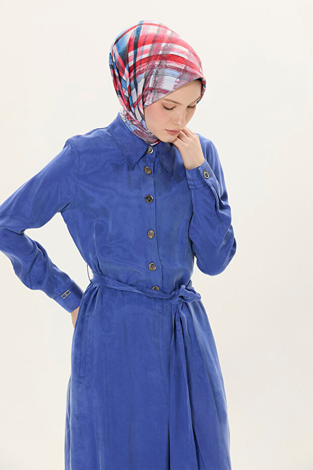 Düğmeli Kuşaklı Tulum - 4