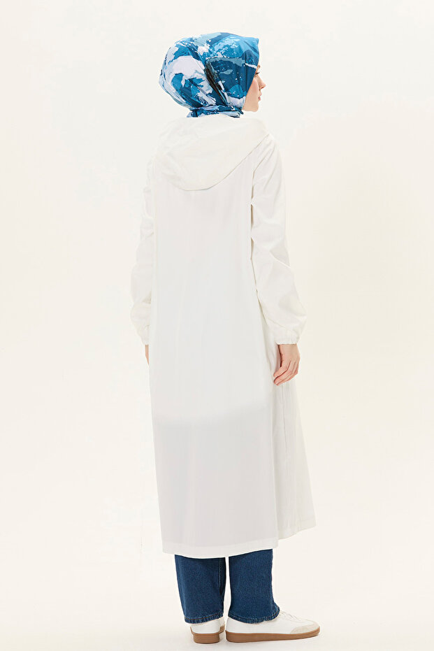 Kapüşonlu Fermuarlı Kap - 6