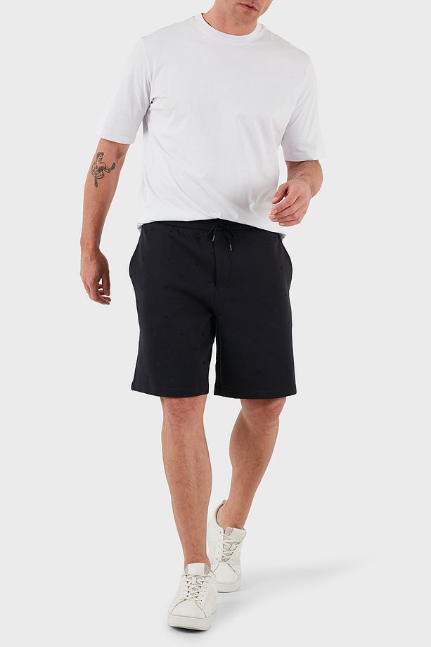 Tümü Logolu Regular Fit Bermuda Short Erkek SHORT EM001403 AF10013 FB234 - 2