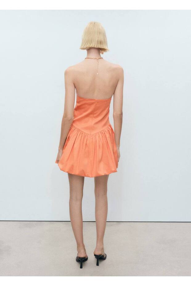 Balon görünümlü kısa elbise - 4