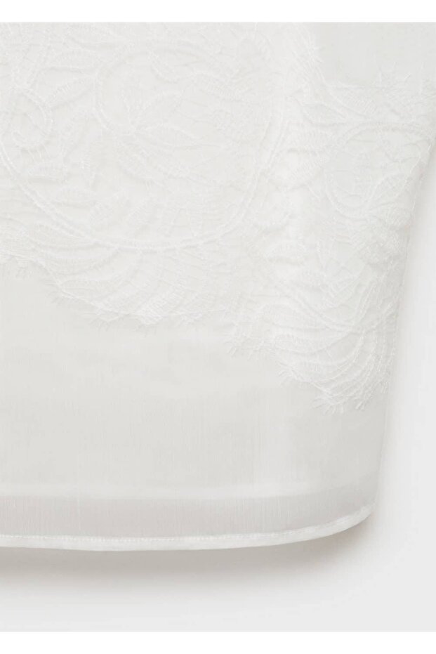 Dantel askılı bluz - 5