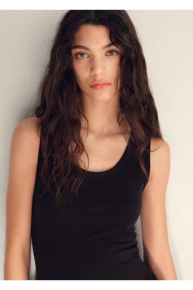 Pamuk elbise, delikli nakışlı - 8