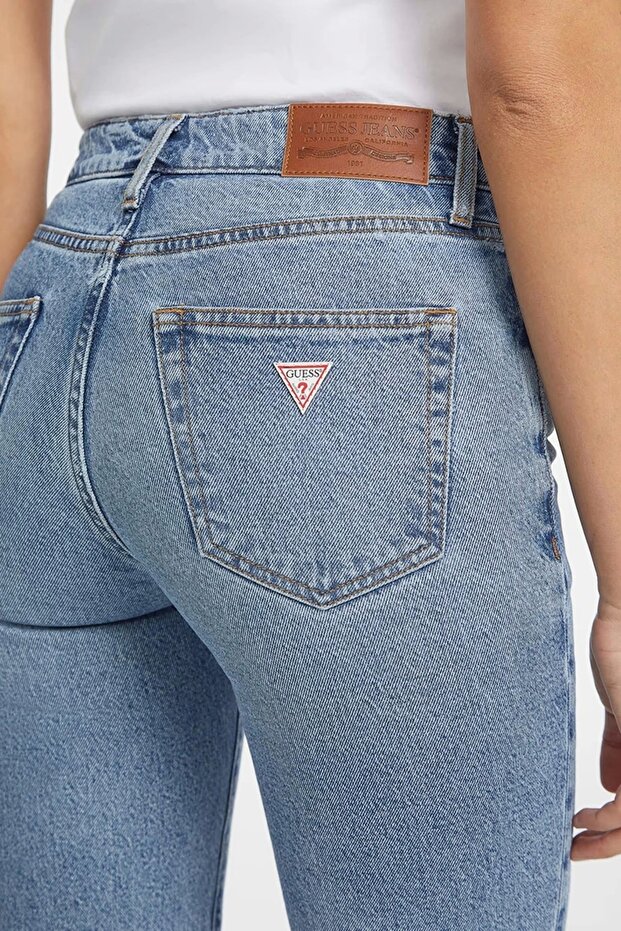 Kadın Mavi Regular Fit Jean W4YA98D5CC5-GJLV - 6