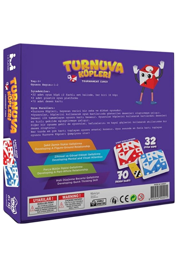 Turnuva Küpleri Görsel Beceri Zeka Küpleri ( Smart Qbitz Turnuva Oyunu ) - 2