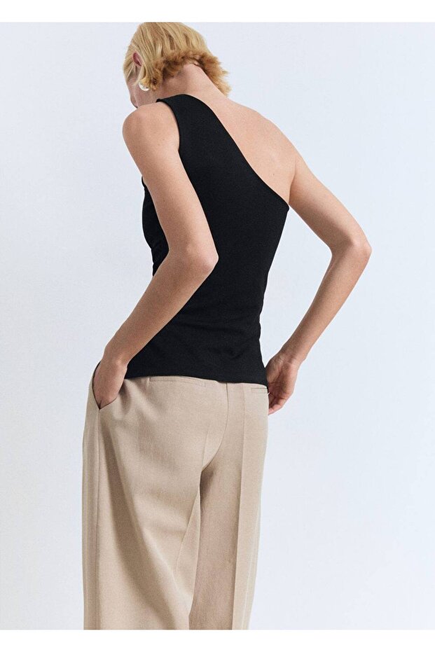 Drape asimetrik bluz - 4