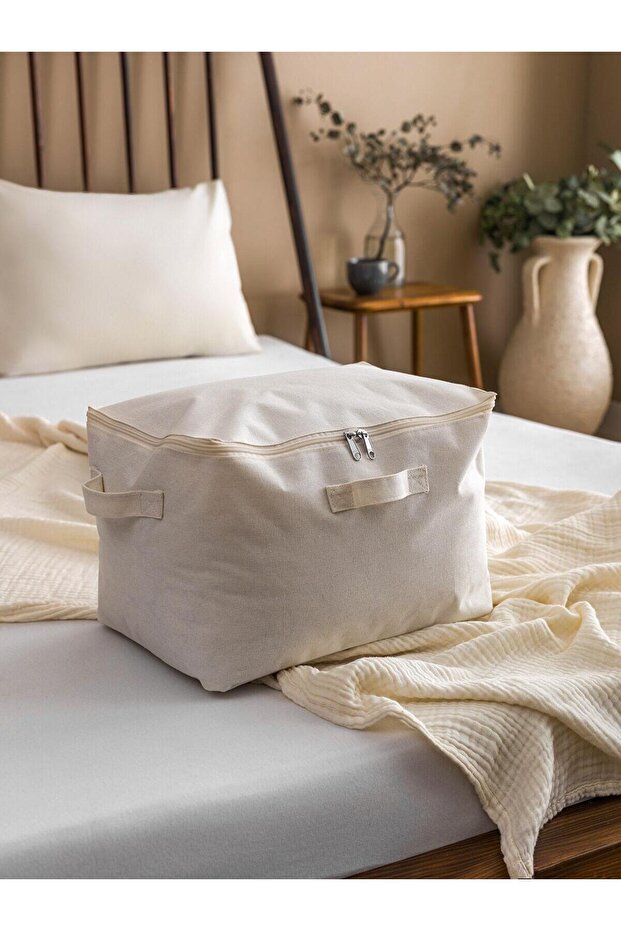 LCW HOME Fermuarlı Kumaş Hurç 38x25x25 cm (S5) - 1