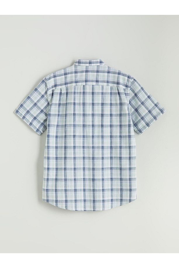 LCWAIKIKI Classic Regular Fit Kısa Kollu Ekose Erkek Gömlek (S5) - 2