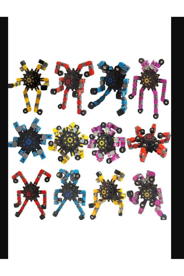 Örümcek Çark Fidget Spinner Stres Çarkı Zincir Robot Eğitici Oyuncak - 2