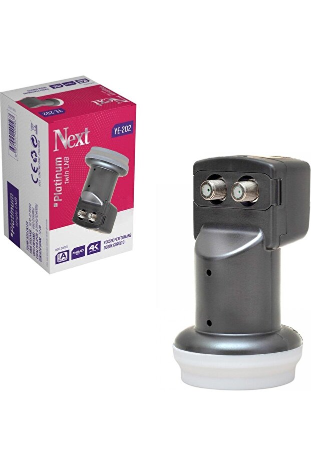 Ye-202 Platinum Twin İki Çıkışlı Lnb 0.1 dB 4k Uhd - 1