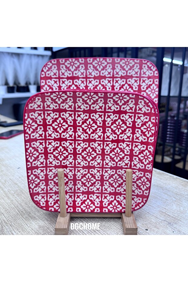 7 Parça Pasta Seti Kırmızı - 1