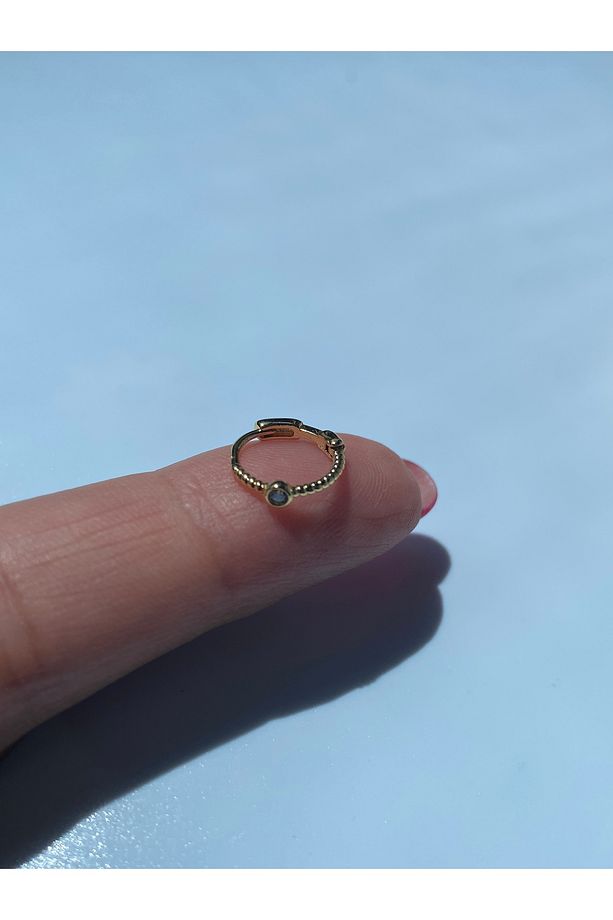 Çelik Halka Piercing Minimal Helix Lob Kıkırdak Tragus - 6
