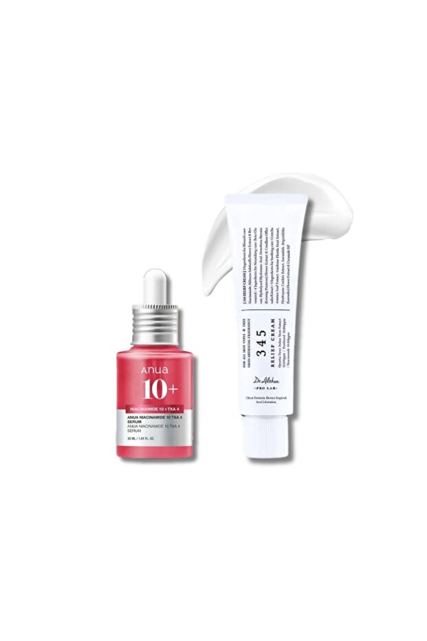 Dr.althea 345 Relief Cream Anua Niacinamide 10% Txa 4% Serum Set