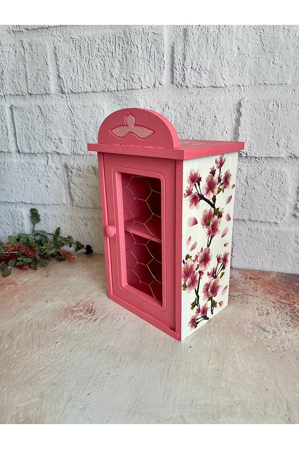 Telli ,Kapaklı ,Mini Dolap ,Mini Komodin ,Takı Dolabı - 4